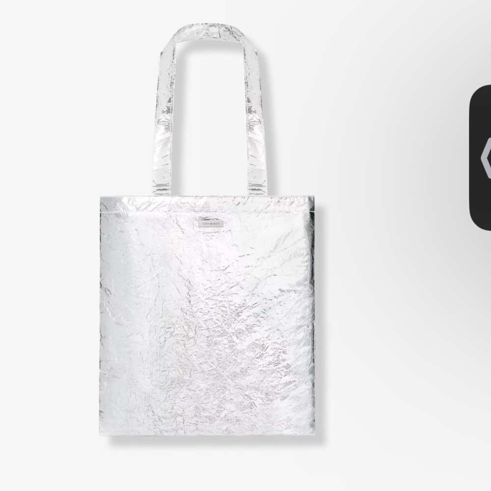 Tory Burch Silver Tote Bag
